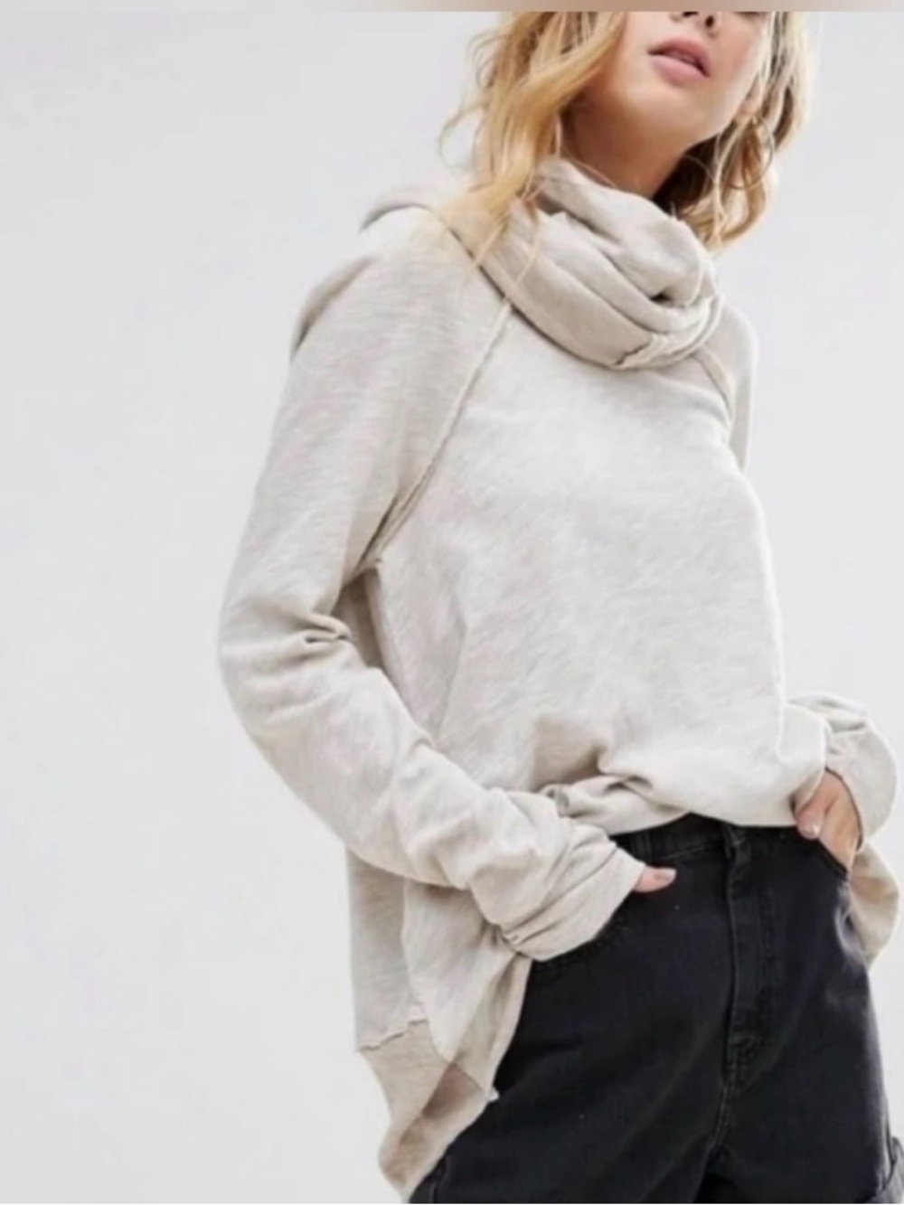 FREE PEOPLE BEACH Cocoon Cowl Neck pullover sweater size S